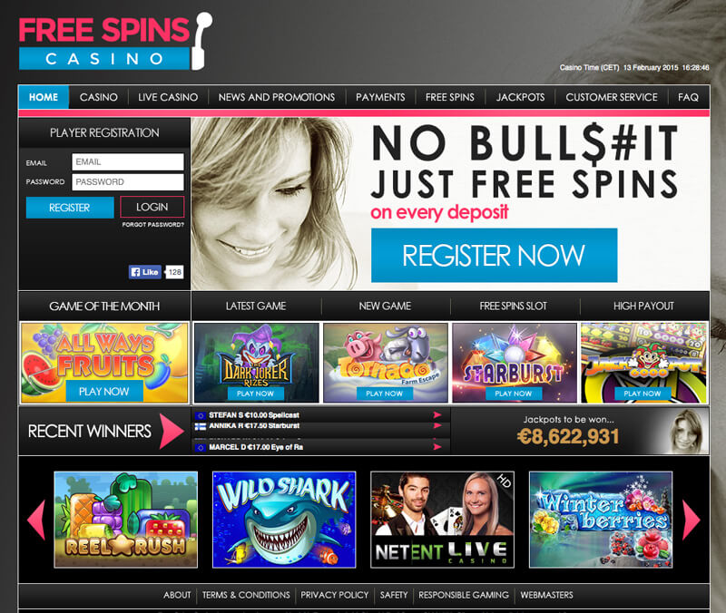 Gratis Free Spins Casino